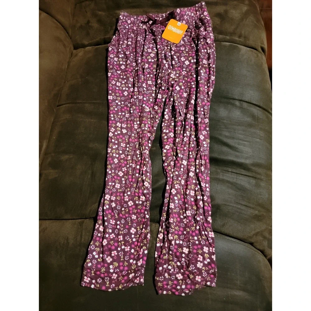 Gymboree plum pony floral‎ pants size 8 nwt